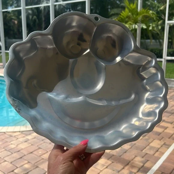 Elmo Cake Pan Vintage Wilton Sesame Street TV character EUC Baby Smash Face Cute - Picture 7 of 9